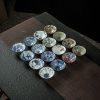 Vintage Dehua Blue & White Ceramic Kung Fu Tea Cup - Image 1